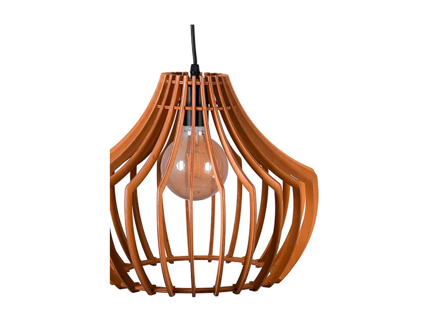 Lámpara de techo Bali Bel Air 40W altura regulable madera Ø35 cm