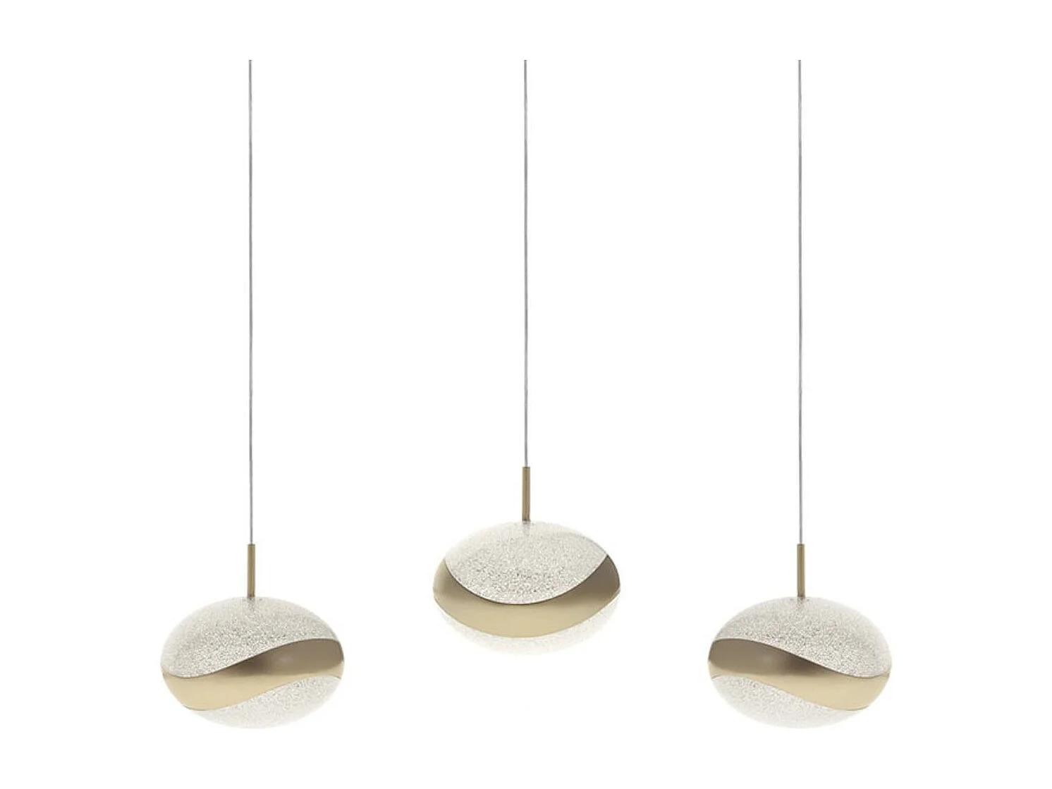 Lámpara de techo Planett Lumit 24W 1800 lm altura regulable beige 48x8 cm