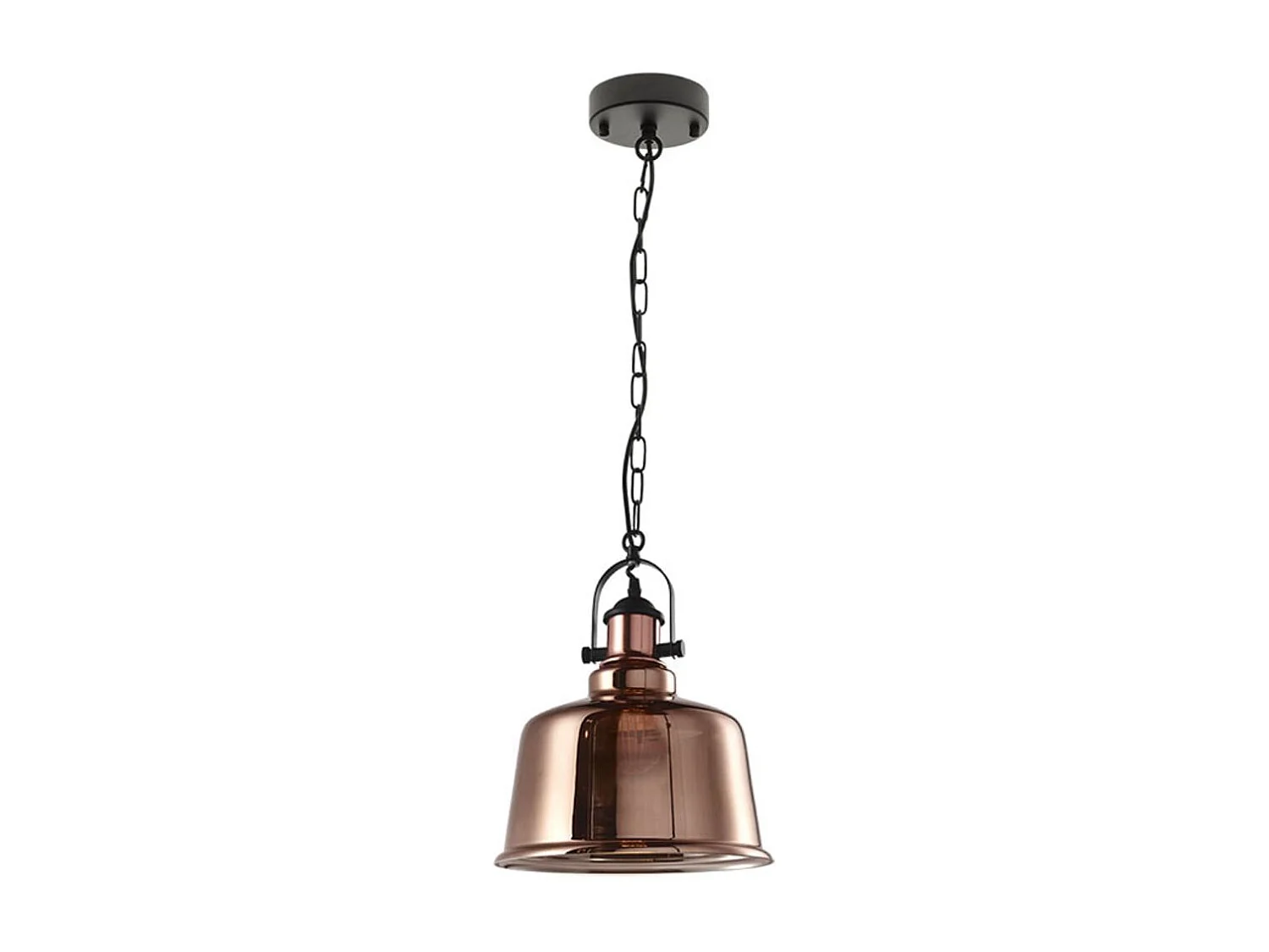 Lámpara de techo Lila Lumit 40W altura regulable cobre Ø30 cm