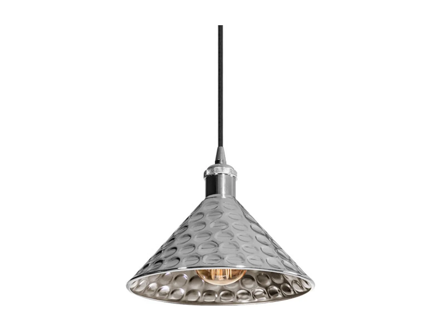 Lámpara de techo modelo Maxim Lumit 60W altura regulable plata Ø24 cm