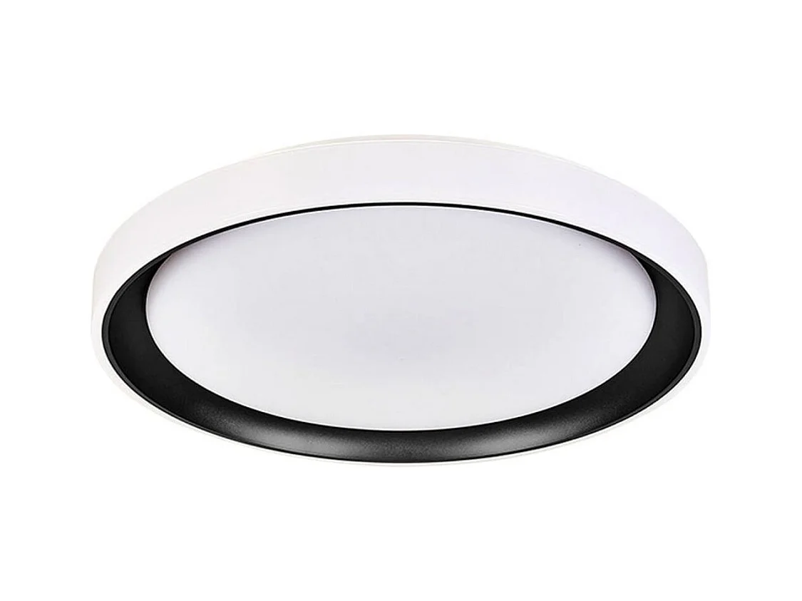Plafón Kigali Bel Air 72W luz LED 6480 lm con mando regulador blanco/negro Ø50x7 cm