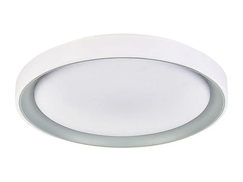 Plafón Kigali Bel Air 72W luz LED 6480 lm con mando regulador blanco/plata Ø50x7 cm