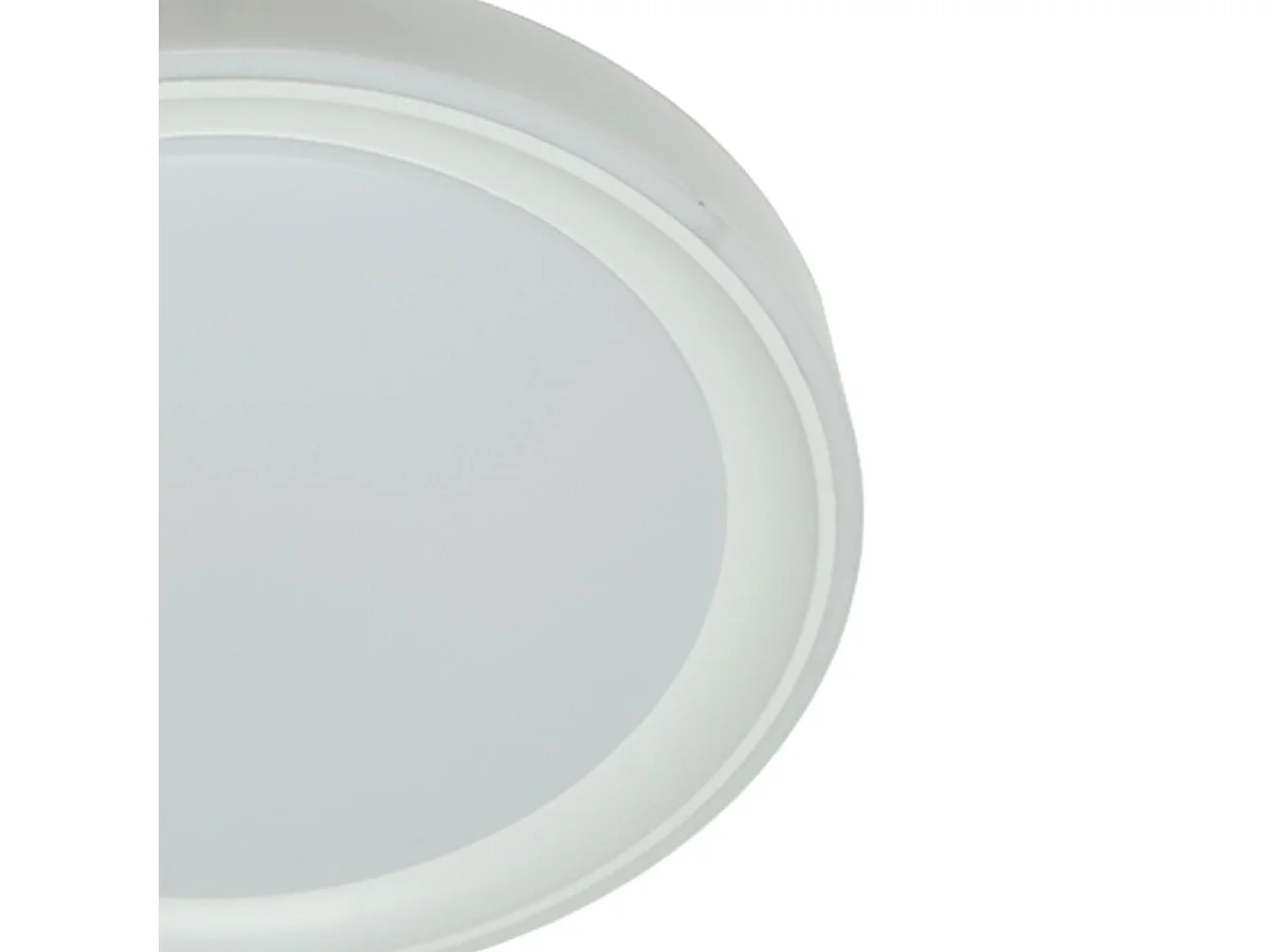 Plafón Kigali Bel Air 72W luz LED 6480 lm con mando regulador blanco/blanco Ø50x7 cm