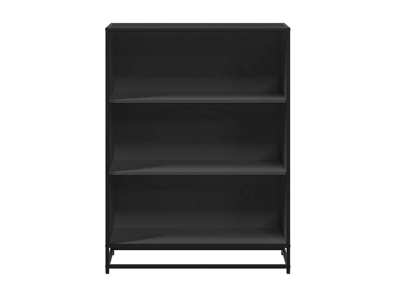 Libreria | Scaffale | Mobile di stoccaggio Nera 80,5x35x107,5 cm in Legno Multistrato