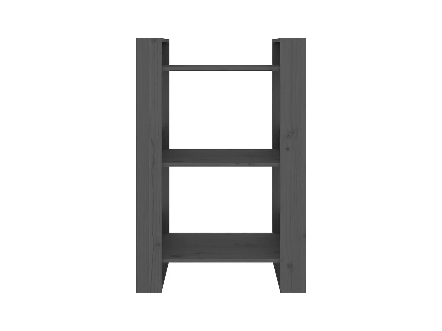 Bibliothèque | Etagère de rangement | Meuble de rangement Gris 60x35x91 cm Pin massif