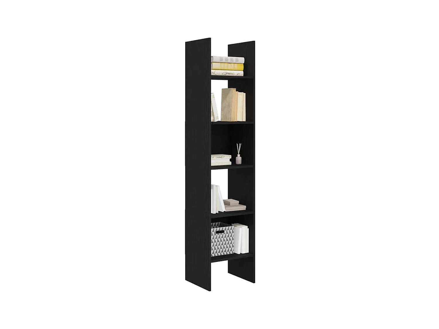 Armadio per Libri | Scaffale | Mobile di stoccaggio Rovere nero 40 x 35 x 180 cm