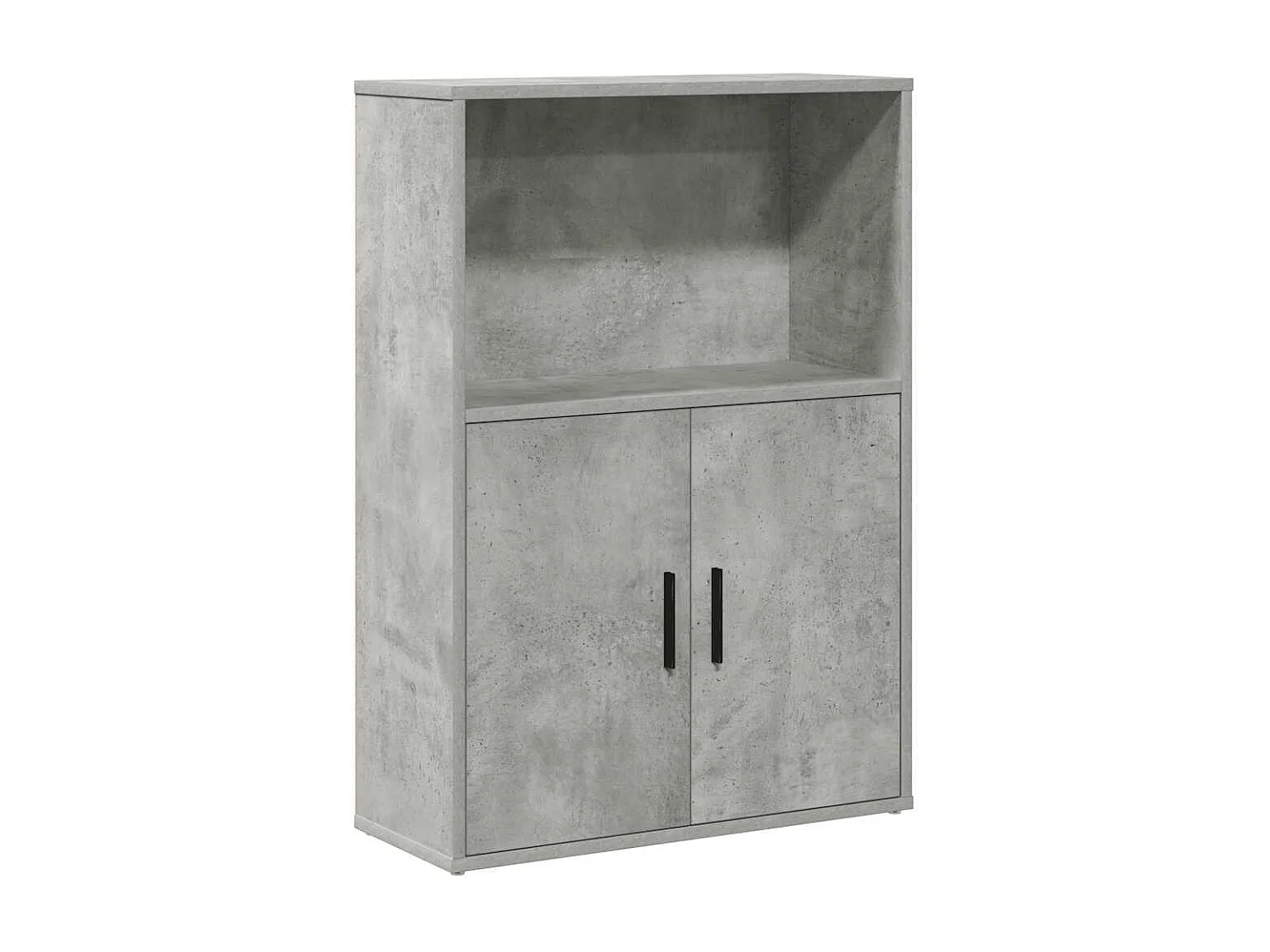 Libreria | Scaffale | Mobile di stoccaggio Grigio Cemento 60x24x85 cm in Legno Multistrato