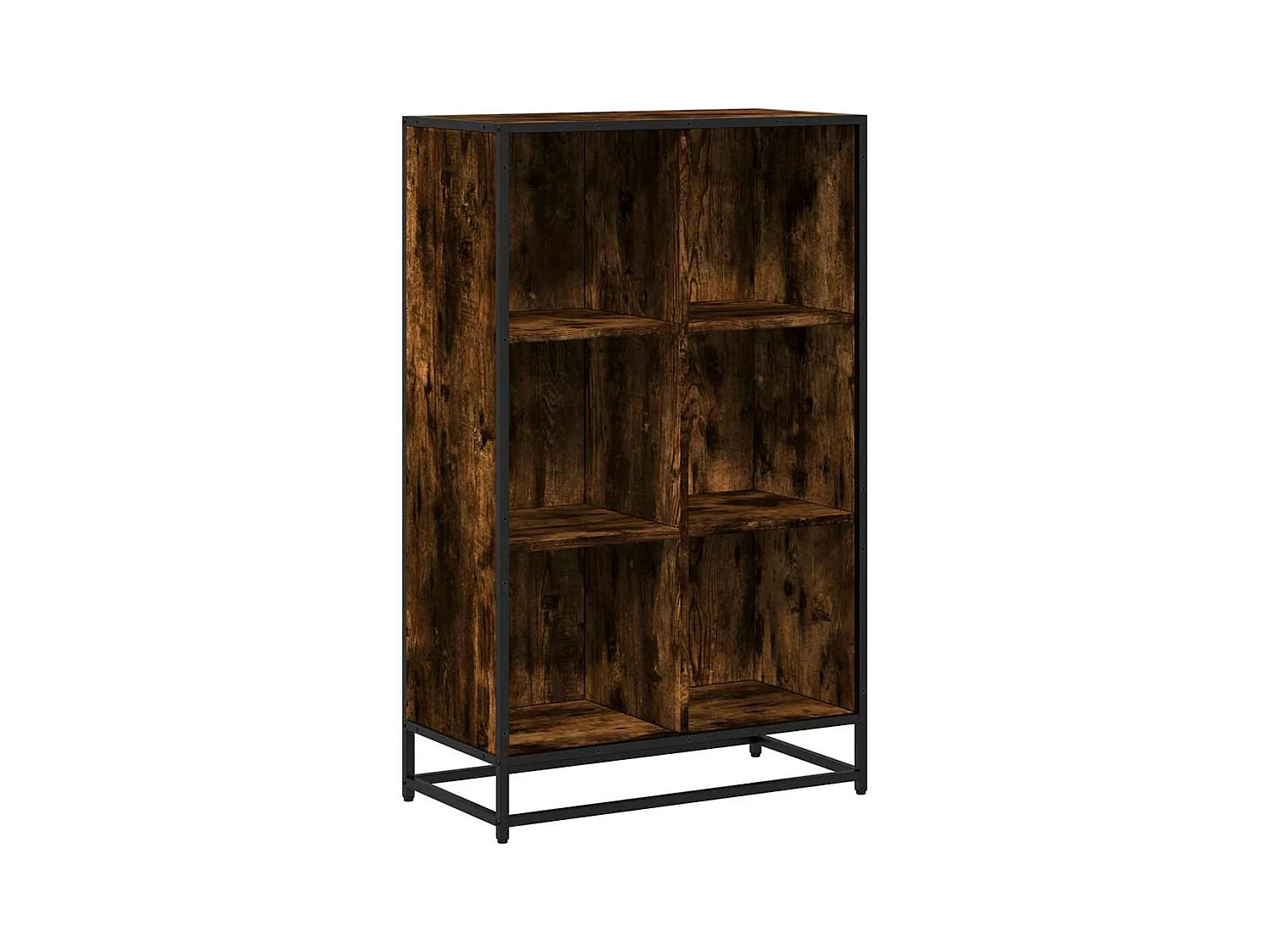 Bibliothèque | Etagère de rangement | Meuble de rangement chêne fumé 65,5x33x107,5 cm bois d'ingénierie