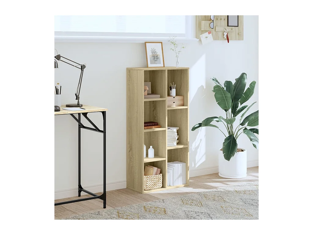 Libreria | Scaffale | Mobile di stoccaggio Rovere Sonoma 50x25x105 cm in Legno Multistrato