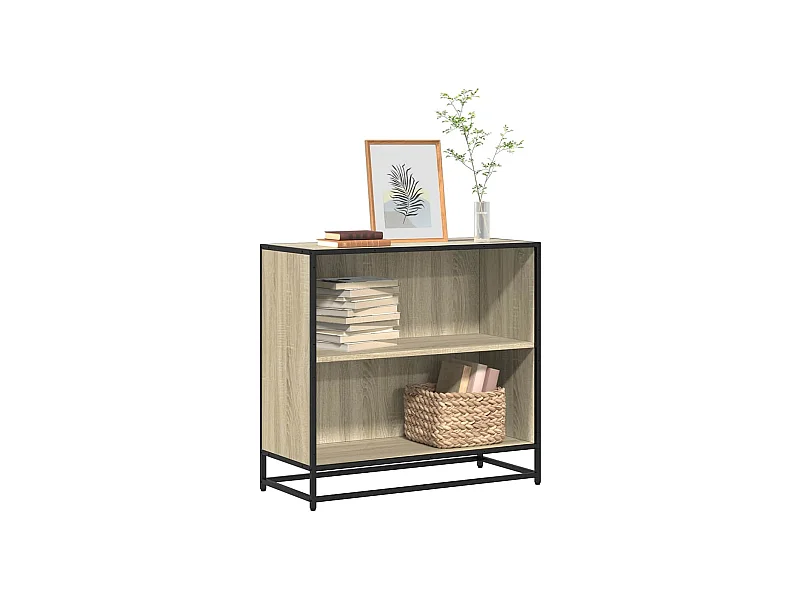Bibliothèque | Etagère de rangement | Meuble de rangement chêne sonoma 80,5x35x76 cm bois d'ingénierie