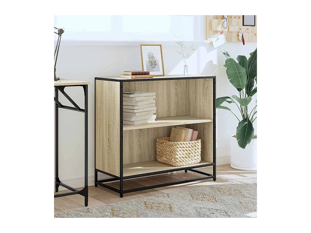 Bibliothèque | Etagère de rangement | Meuble de rangement chêne sonoma 80,5x35x76 cm bois d'ingénierie