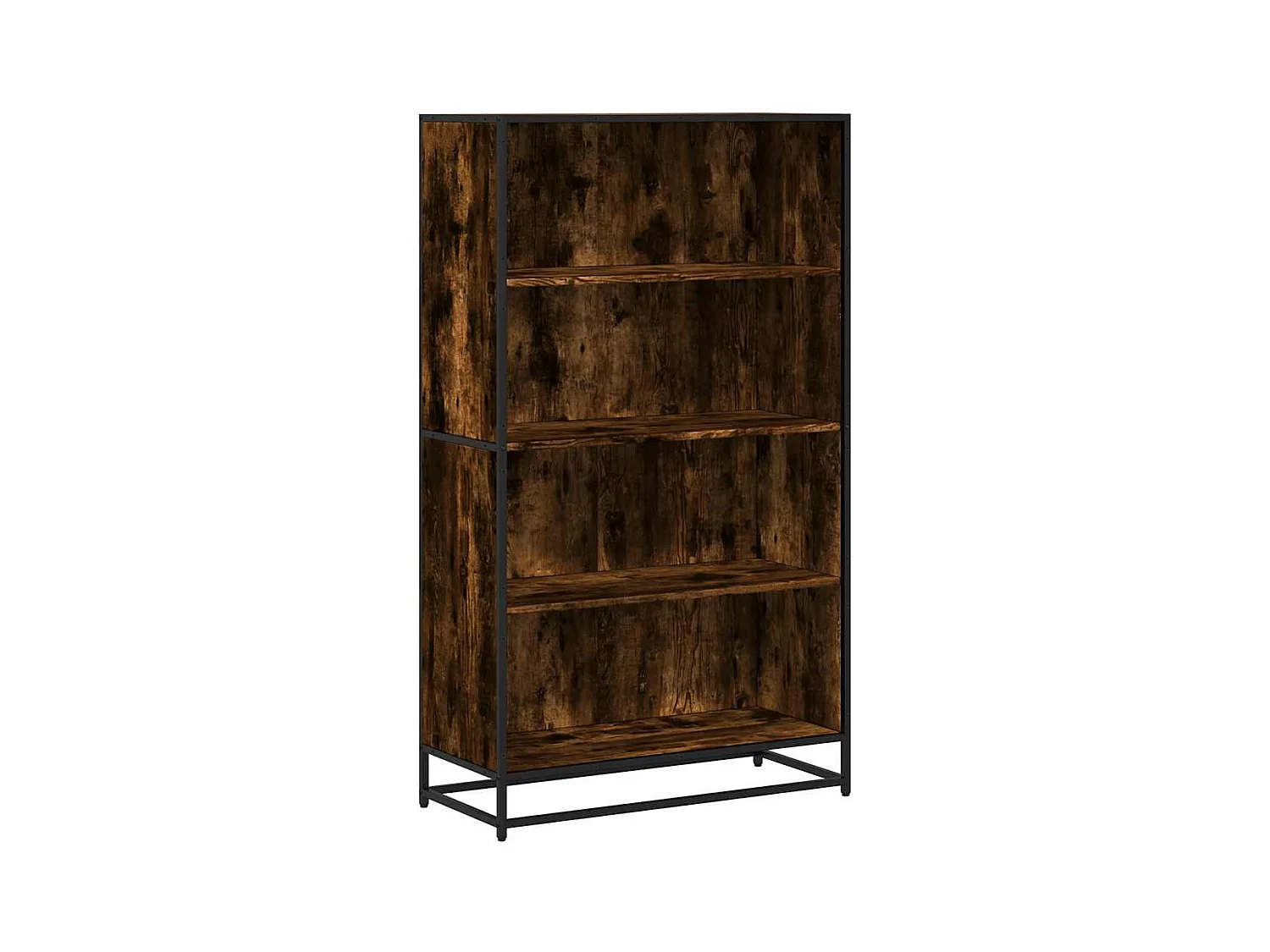Bibliothèque | Etagère de rangement | Meuble de rangement chêne fumé 80,5x35x139 cm bois d'ingénierie