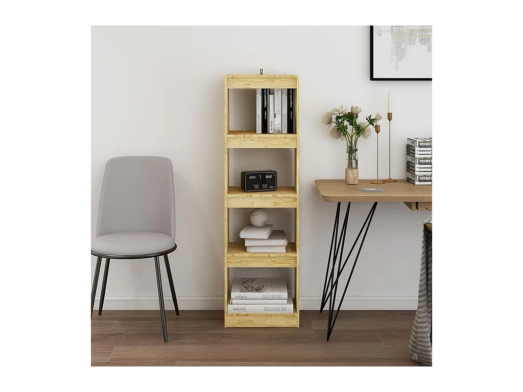 Bibliothèque | Etagère de rangement | Meuble de rangement 40x30x135,5 cm pin massif