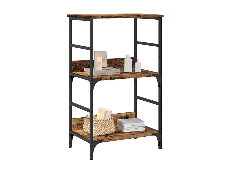 Bibliothèque | Etagère de rangement | Meuble de rangement vieux bois 50x33x82 cm bois d'ingénierie