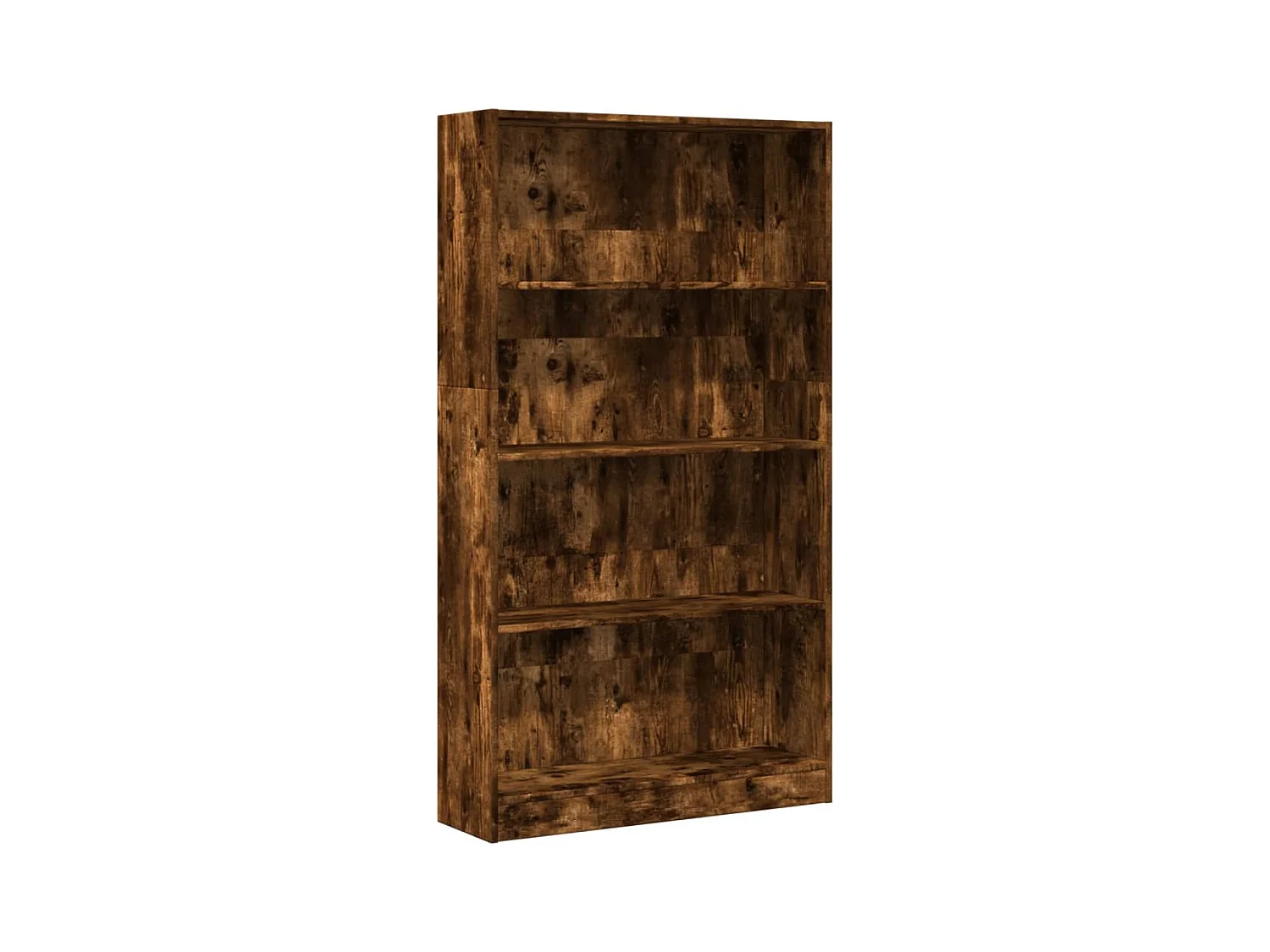 Bibliothèque | Etagère de rangement | Meuble de rangement chêne fumé 80x24x143 cm bois d'ingénierie