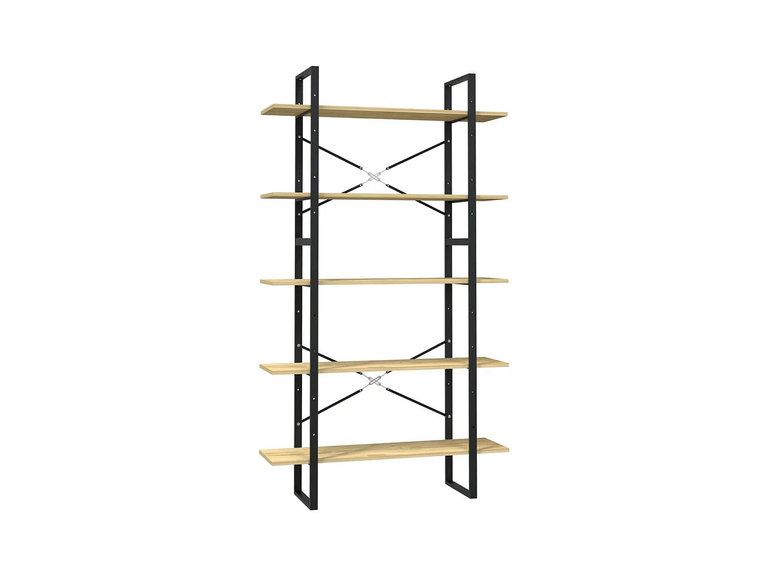 Bibliothèque | Etagère de rangement | Meuble de rangement à 5 niveaux 100x30x175 cm Bois de pin