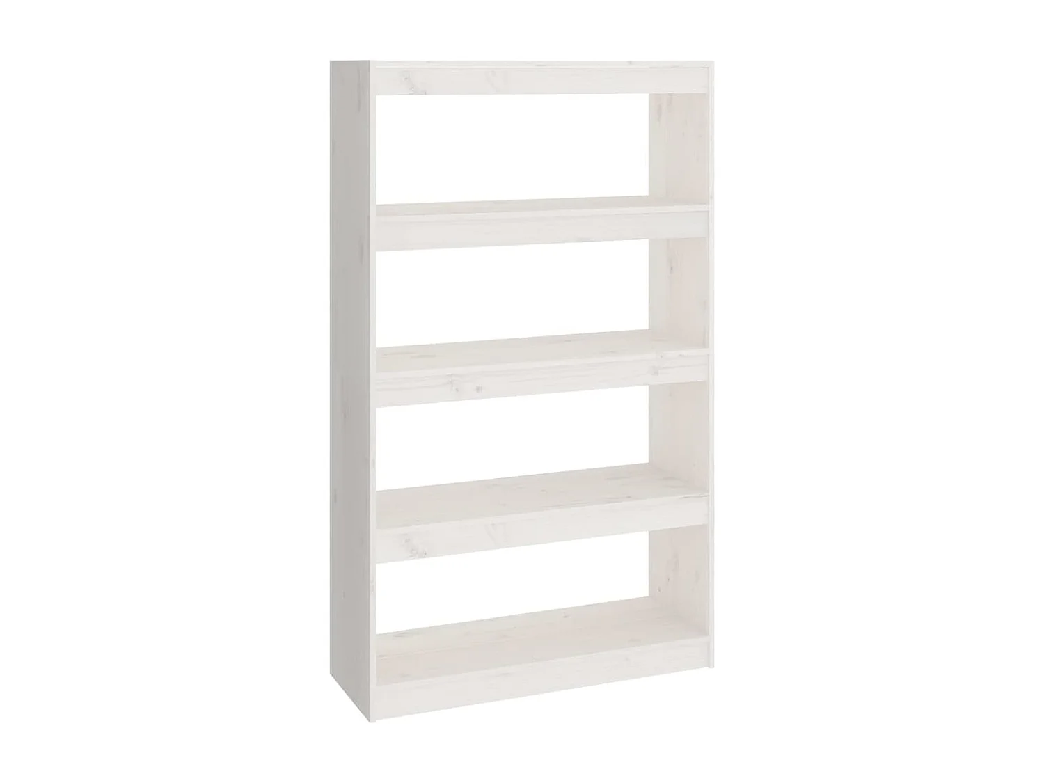 Bibliothèque | Etagère de rangement | Meuble de rangement Blanc 80x30x135,5cm Pin massif