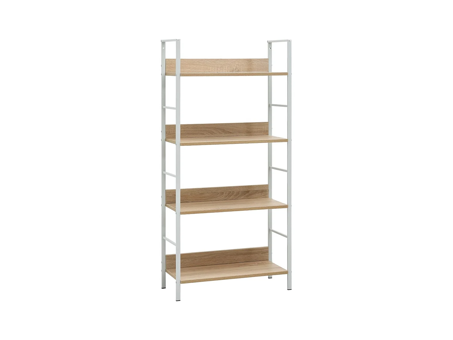 Bibliothèque | Etagère de rangement | Meuble de rangement à 4 niveaux chêne 60x27,6x124,5 cm bois ingénierie