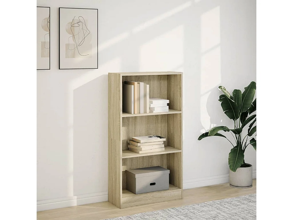 Libreria | Scaffale | Mobile di stoccaggio Rovere Sonoma 60x24x109 cm in Legno Multistrato