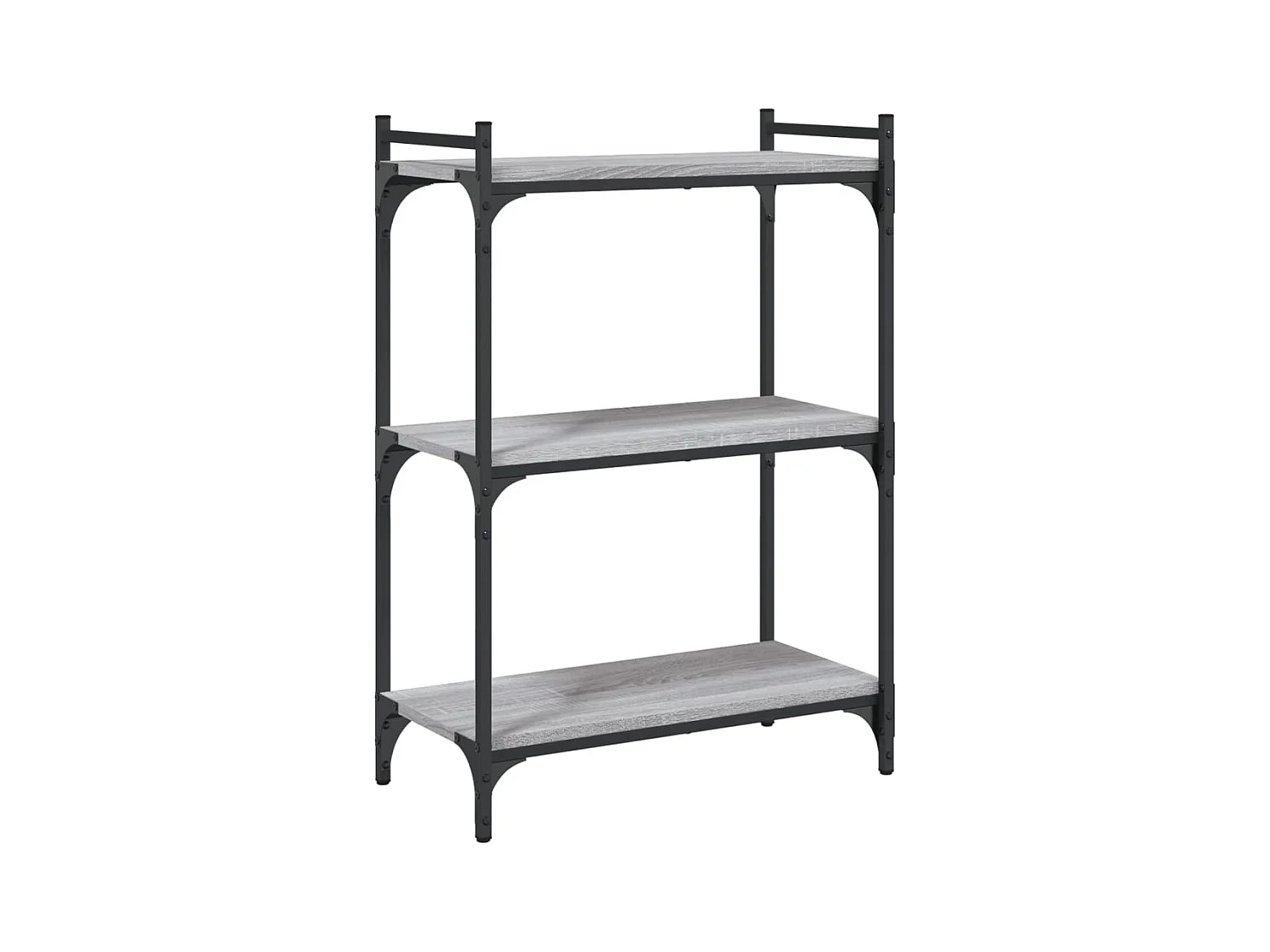 Bibliothèque | Etagère de rangement | Meuble de rangement 3 niveaux sonoma gris 60x30x86cm bois d'ingénierie