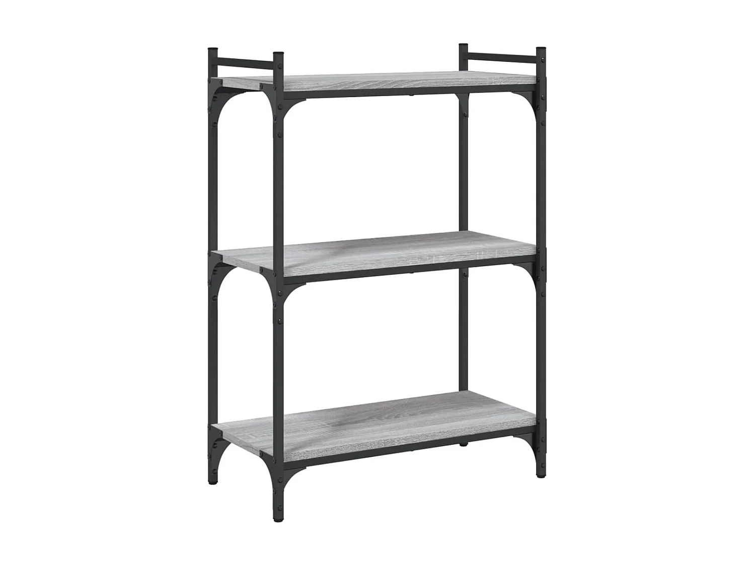 Bibliothèque | Etagère de rangement | Meuble de rangement 3 niveaux sonoma gris 60x30x86cm bois d'ingénierie