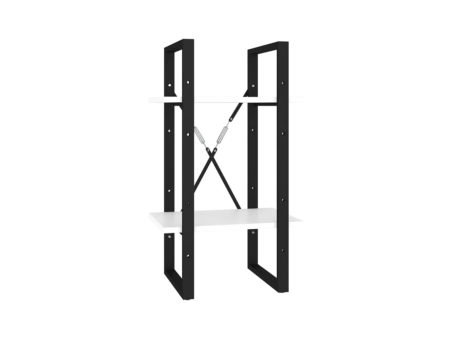 Bibliothèque | Etagère de rangement | Meuble de rangement à 5 niveaux Blanc 40x30x175 cm Bois ingénierie