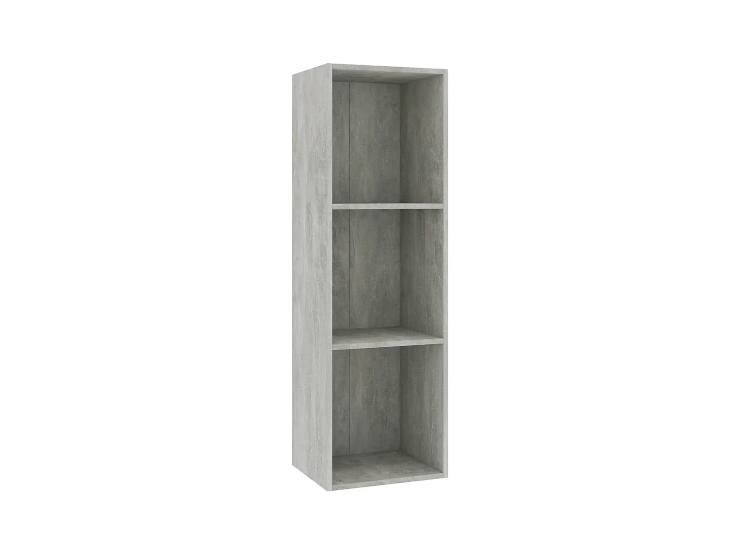 Bibliothèque Meuble TV | Etagère de rangement | Meuble de rangement Gris béton 36x30x114cm Bois d’ingénierie