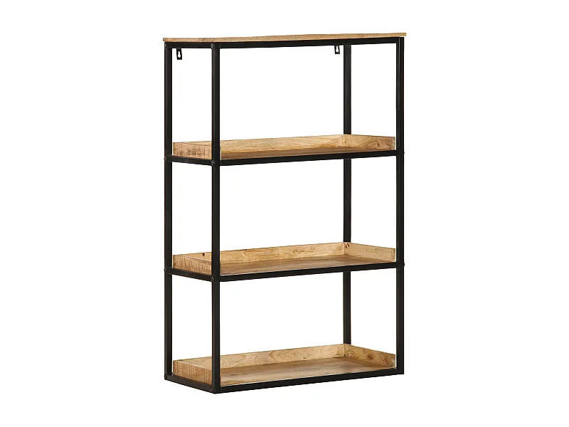 Libreria | Scaffale | Mobile di stoccaggio 70x35x110 cm Legno Massello di Mango Grezzo