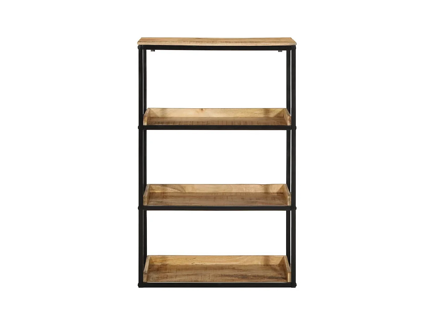 Bibliothèque | Etagère de rangement | Meuble de rangement 70x35x110 cm Bois massif manguier brut