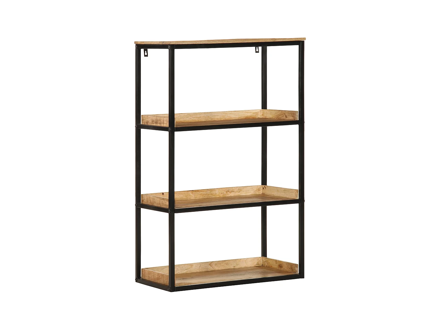 Libreria | Scaffale | Mobile di stoccaggio 70x35x110 cm Legno Massello di Mango Grezzo