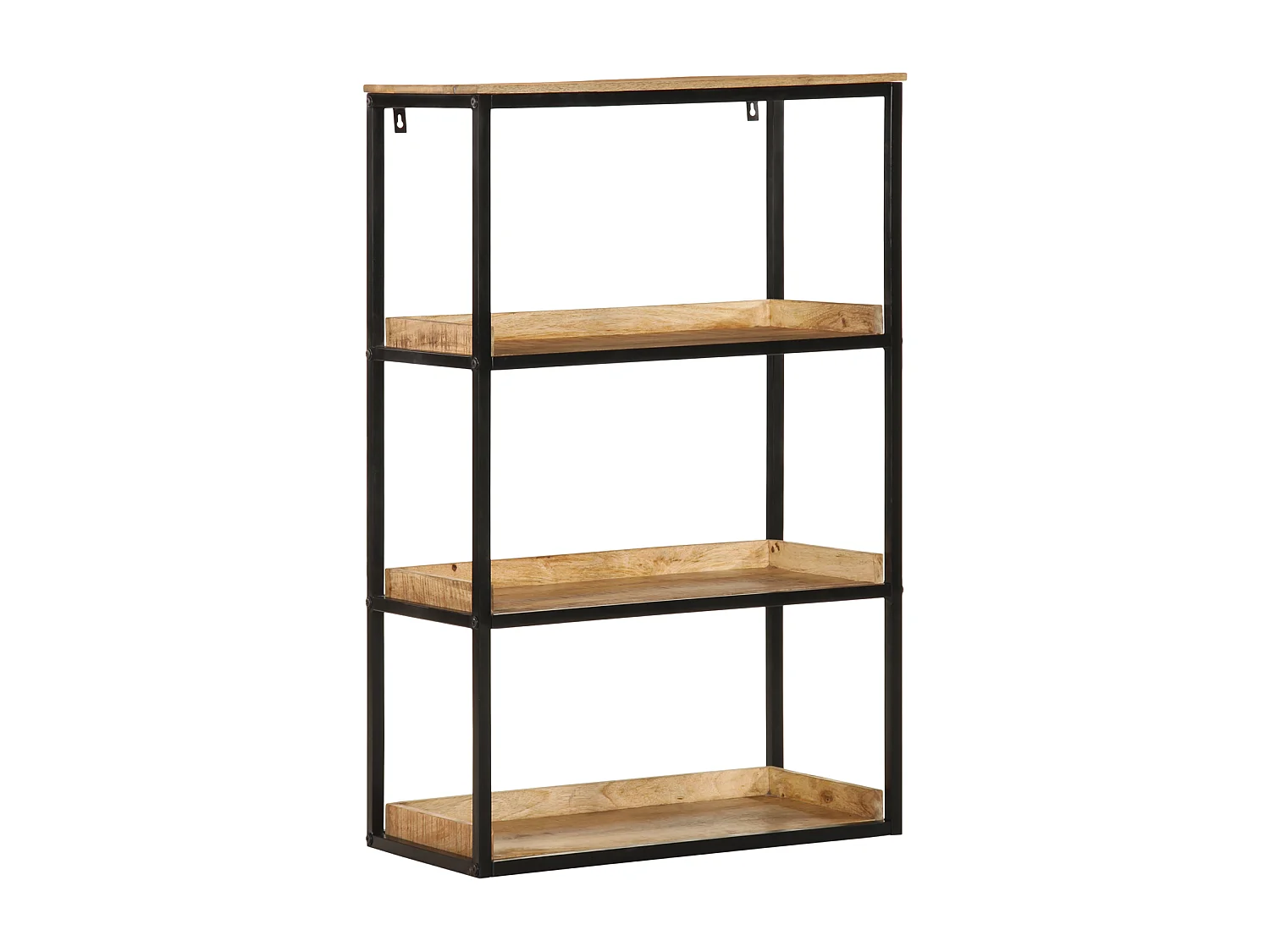 Libreria | Scaffale | Mobile di stoccaggio 70x35x110 cm Legno Massello di Mango Grezzo