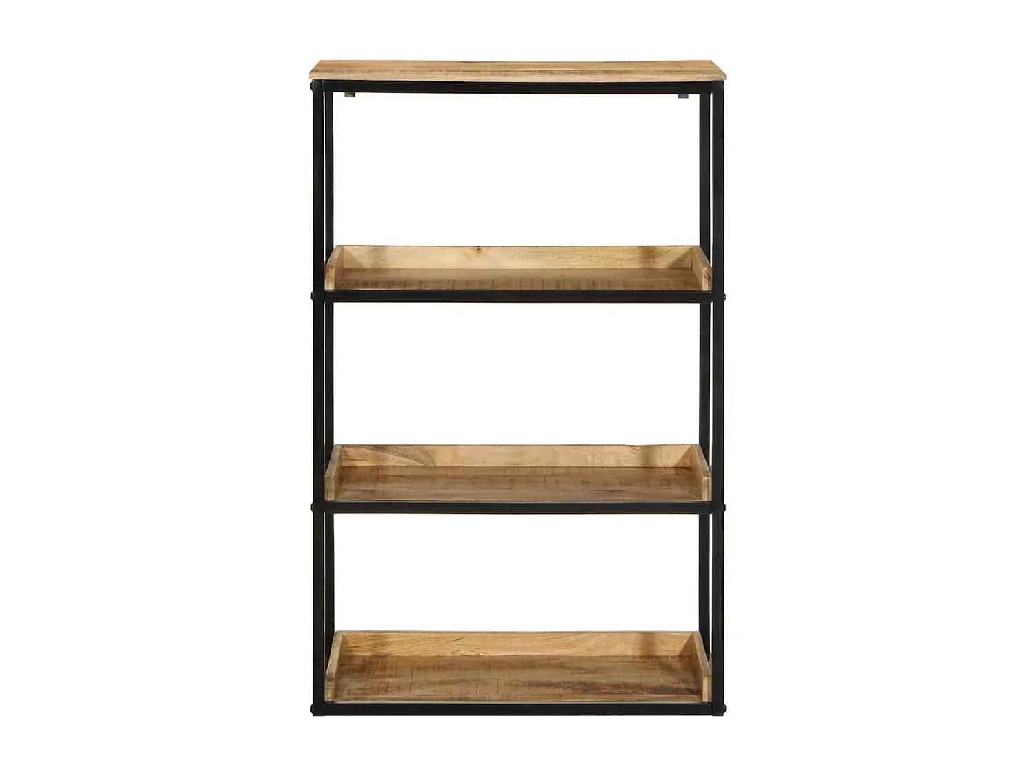 Libreria | Scaffale | Mobile di stoccaggio 70x35x110 cm Legno Massello di Mango Grezzo