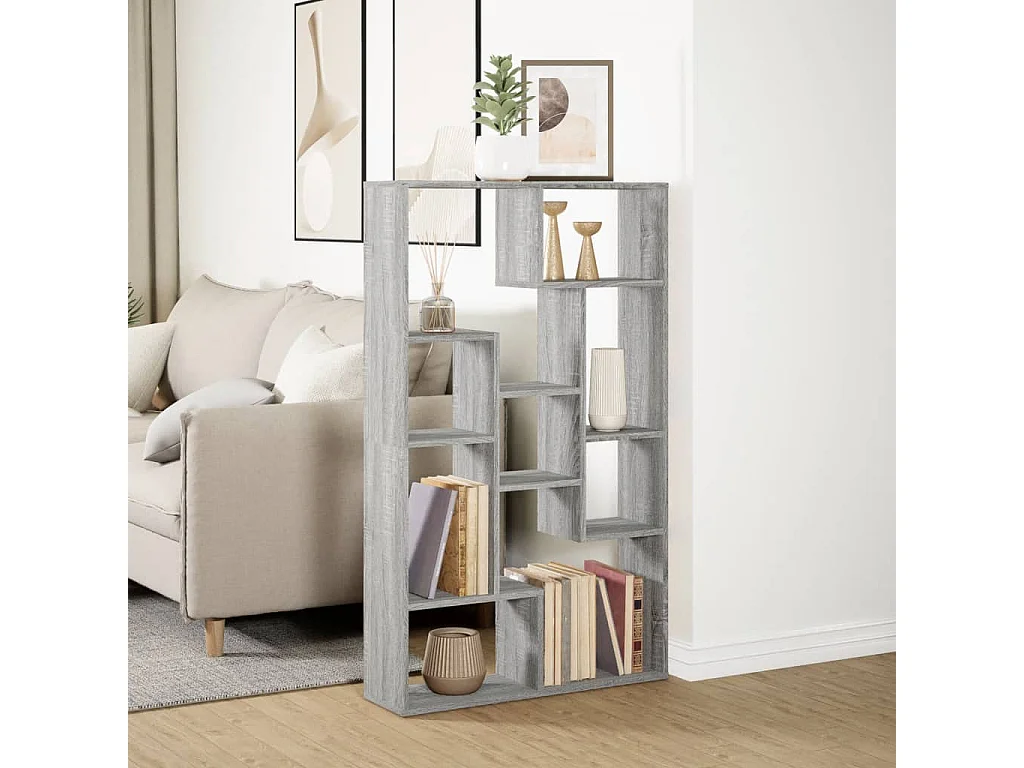 Libreria | Scaffale | Mobile di stoccaggio Grigio Sonoma 72x20x120 cm in Truciolato
