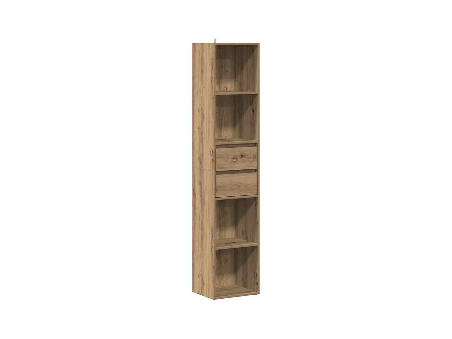 Bibliothèque | Etagère de rangement | Meuble de rangement chêne artisanal 36x30x171 cm bois d'ingénierie