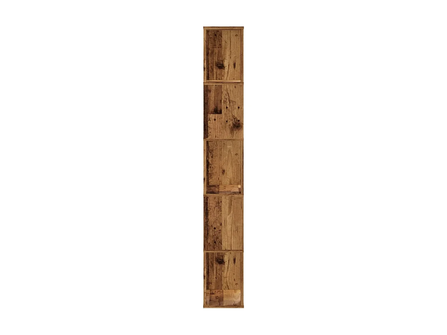 Bibliothèque | Etagère de rangement | Meuble de rangement 5 niveaux vieux bois bois d'ingénierie