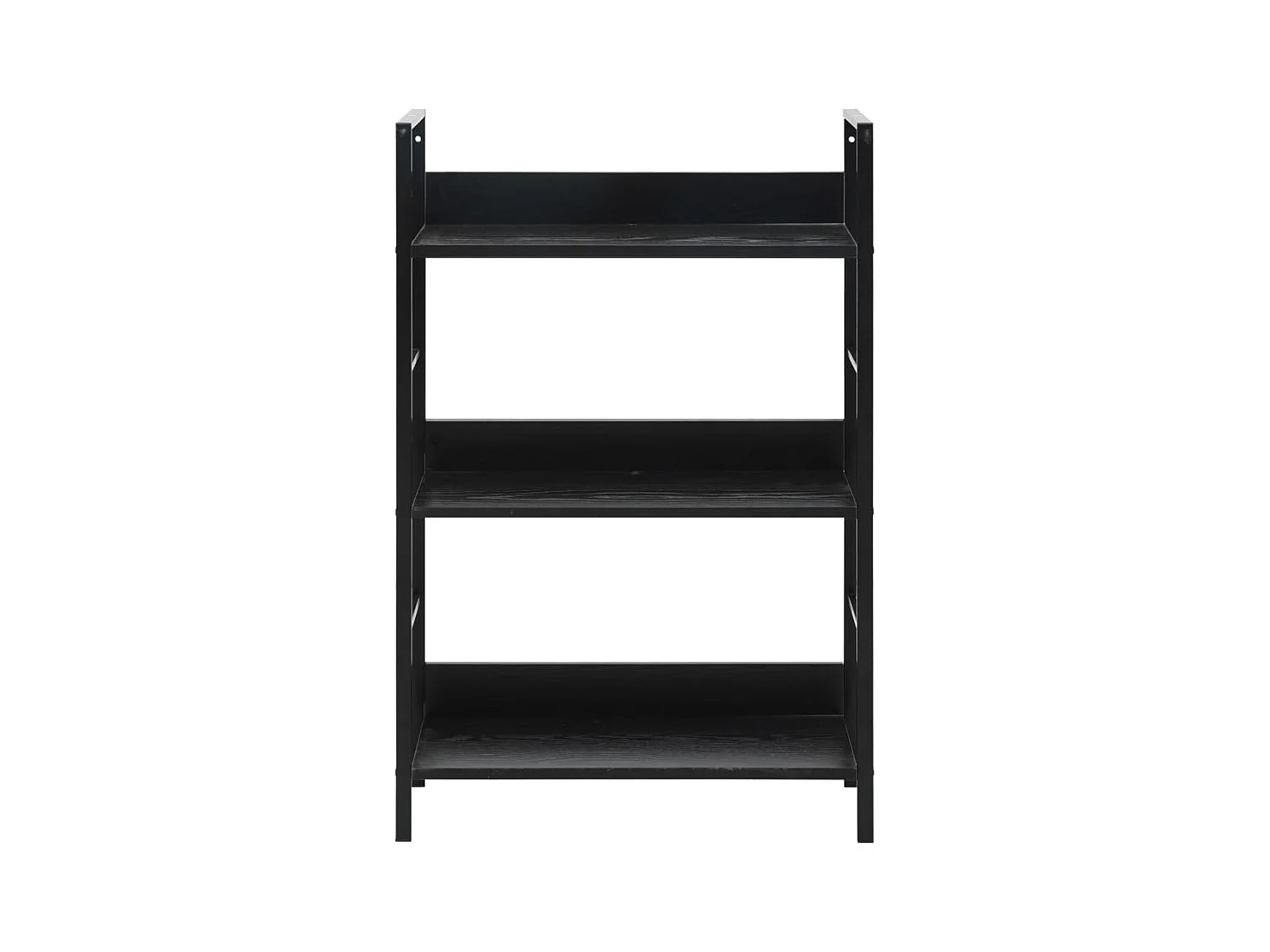 Armadio per Libri | Scaffale Libri | Mobile di stoccaggio 3 Ripiani Nero 60x27,6x90,5 cm Legno Multistrato