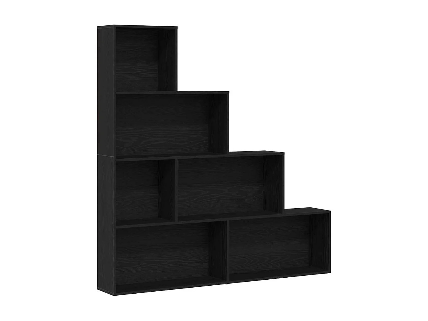 Bibliothèque | Etagère de rangement | Meuble de rangement Chêne noir 155x24x160cm Bois d'ingénierie