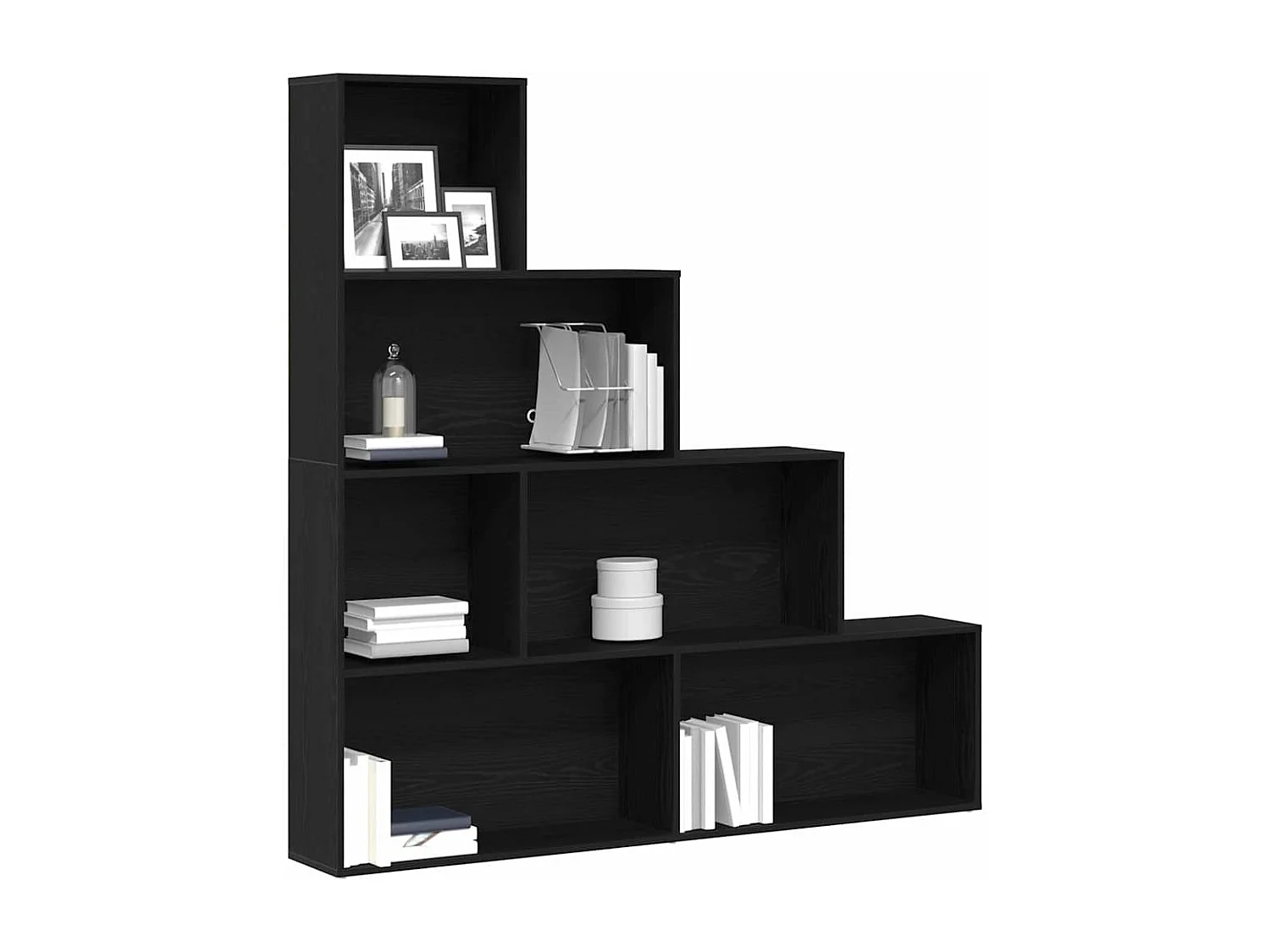 Bibliothèque | Etagère de rangement | Meuble de rangement Chêne noir 155x24x160cm Bois d'ingénierie