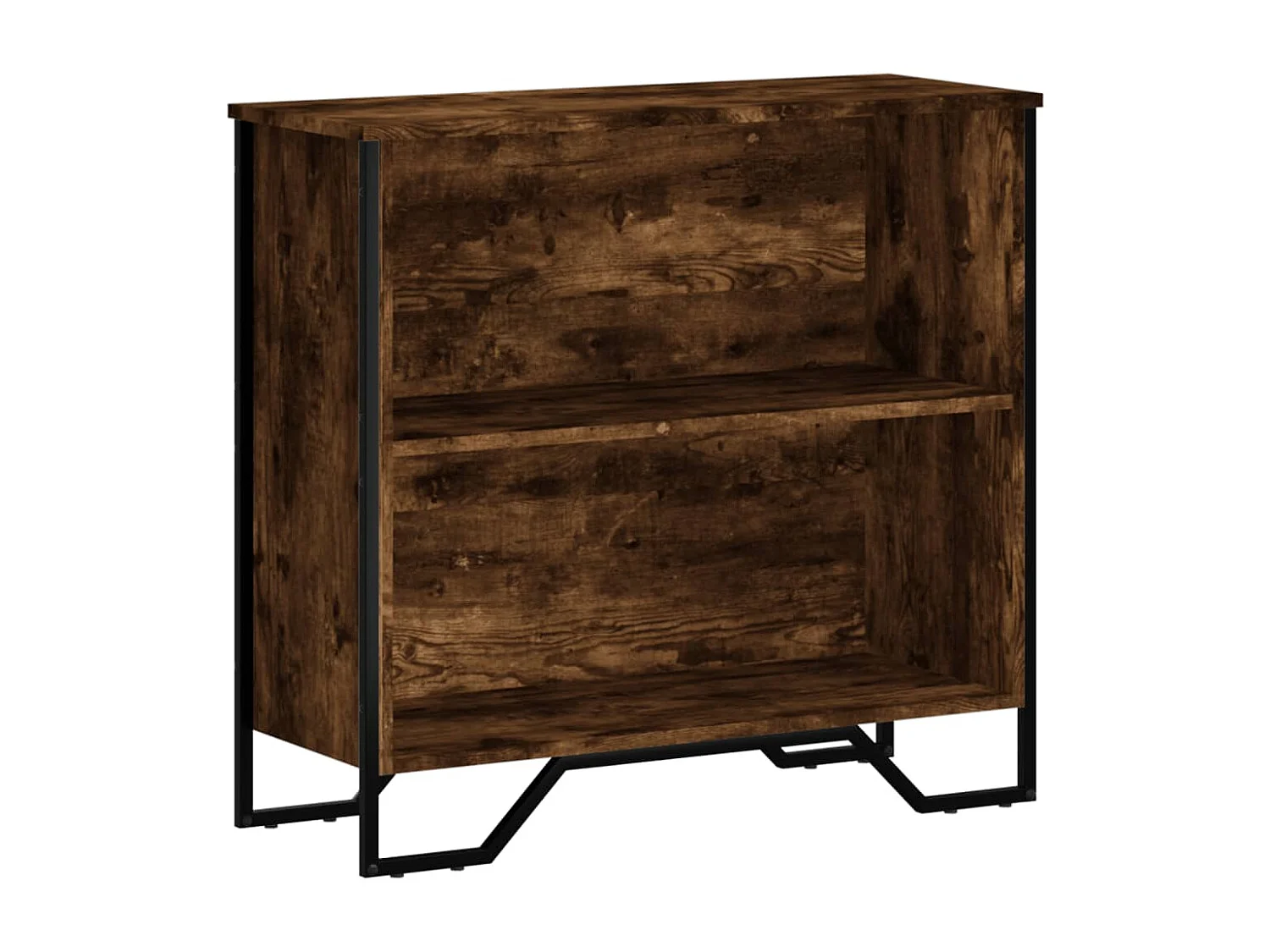 Bibliothèque | Etagère de rangement | Meuble de rangement chêne fumé 80x31x74,5 cm bois d'ingénierie