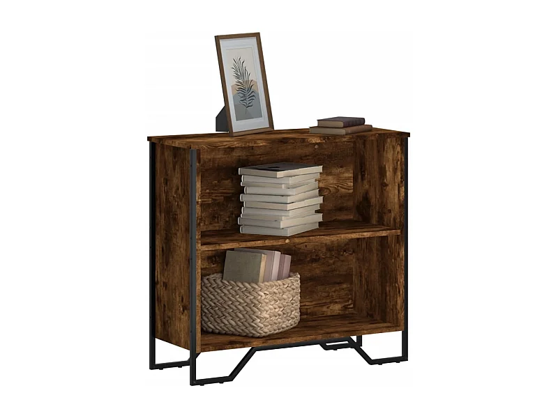 Libreria | Scaffale | Mobile di stoccaggio Rovere Fumo 80x31x74,5 cm in Truciolato