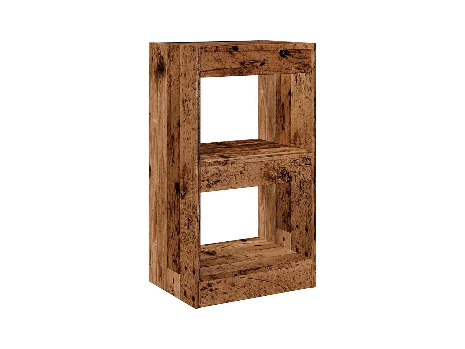 Bibliothèque | Etagère de rangement | Meuble de rangement vieux bois 40x30x72 cm