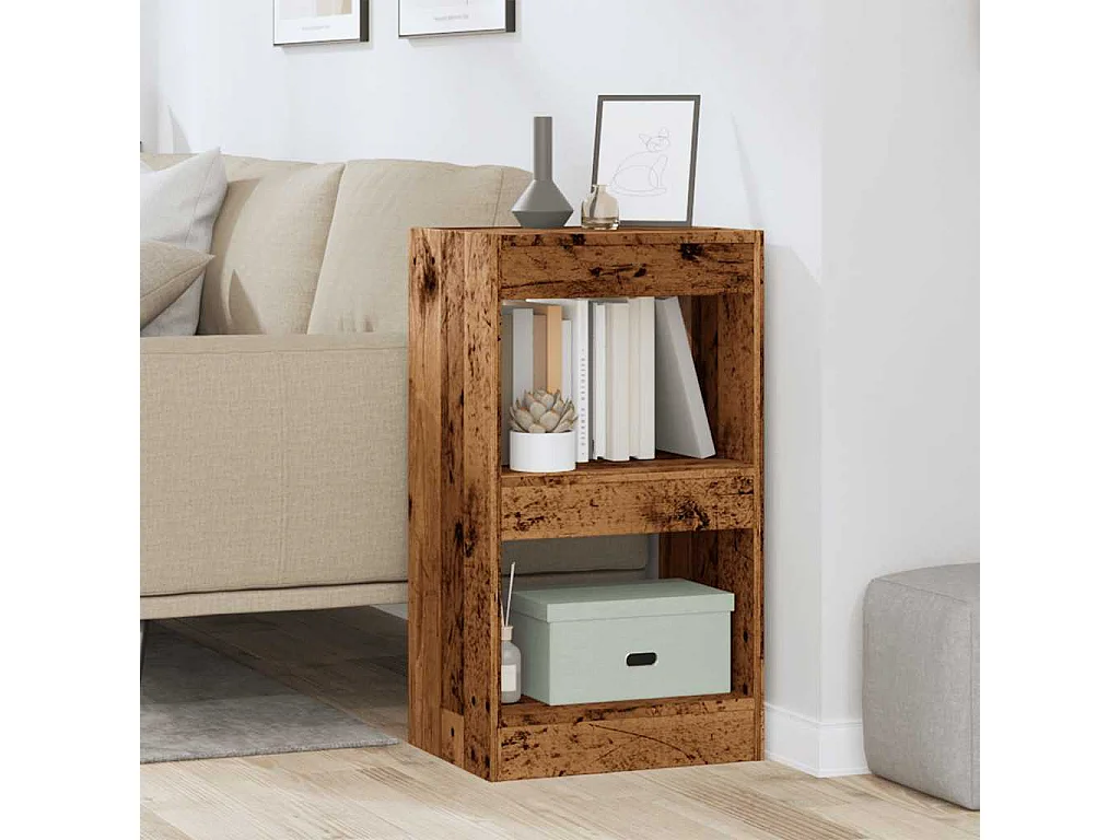 Libreria | Scaffale | Mobile di stoccaggio Divisorio in Legno Vecchio 40x30x72 cm