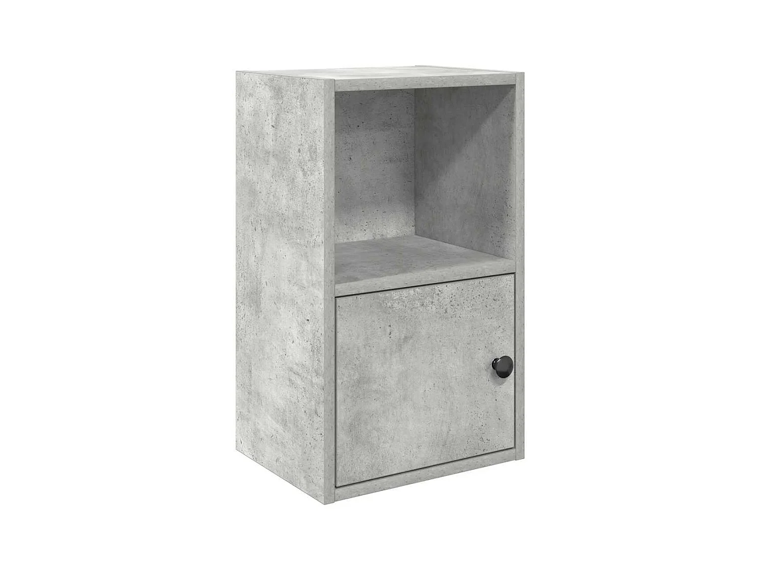 Bibliothèque | Etagère de rangement | Meuble de rangement gris béton 31x24x52 cm bois d'ingénierie