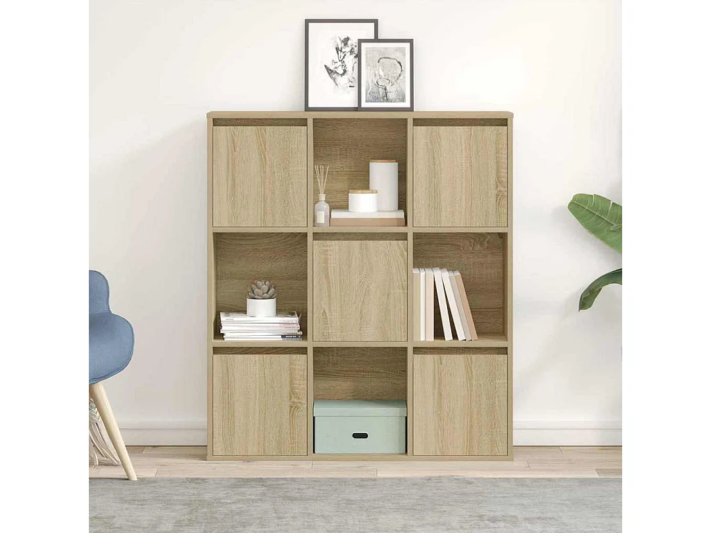 Libreria | Scaffale | Mobile di stoccaggio Rovere Sonoma 89x24x101,5 cm in Legno Multistrato