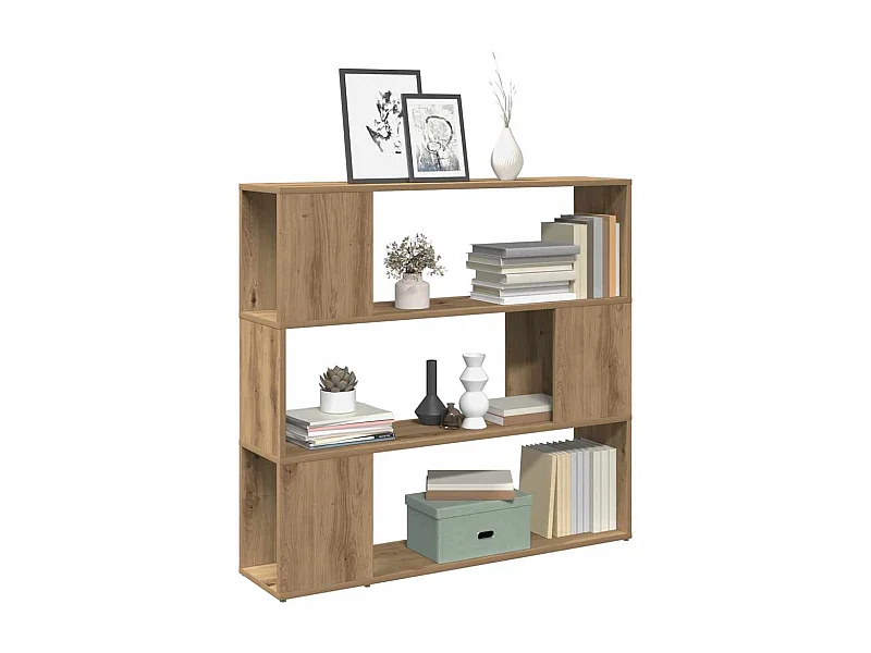 Bibliothèque | Etagère de rangement | Meuble de rangement chêne artisanal 100x24x94 cm