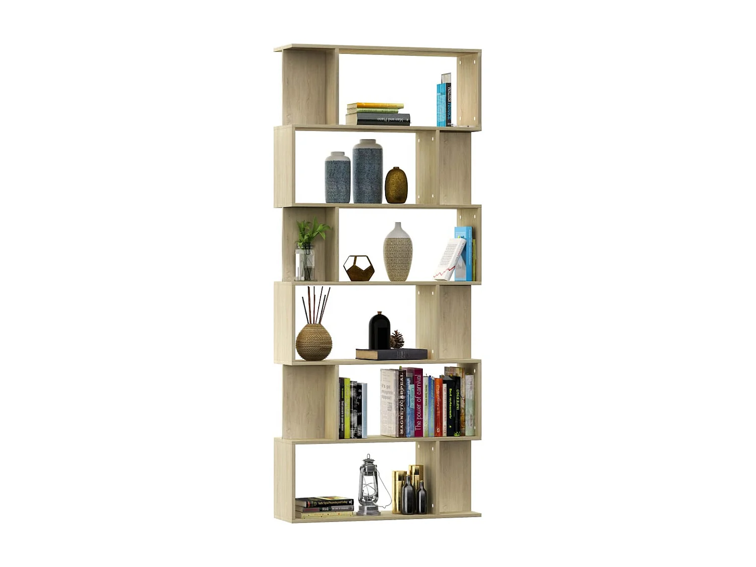 Libreria | Scaffale | Mobile di stoccaggio Divisorio Rovere Sonoma 80x24x192 cm Legno Multistrato