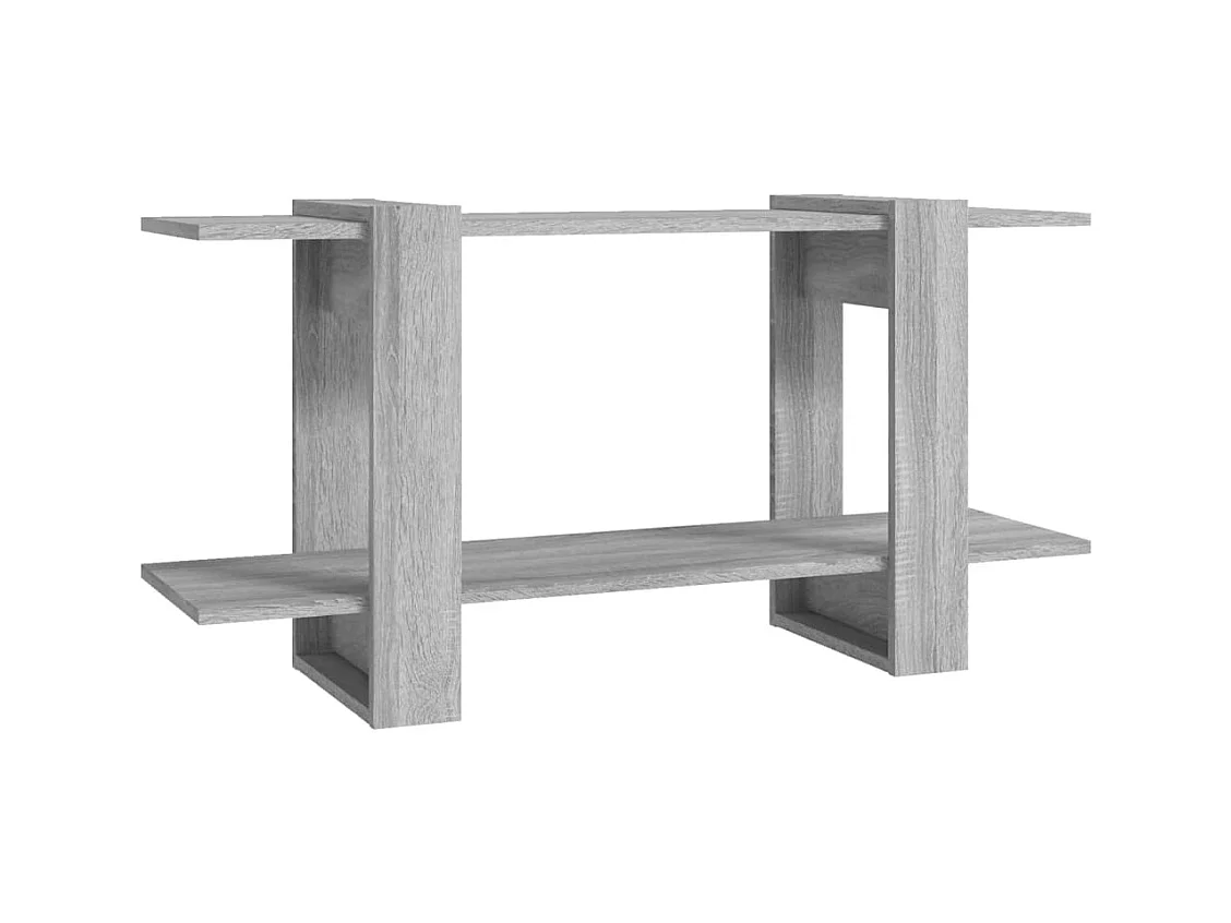 Bibliothèque | Etagère de rangement | Meuble de rangement Sonoma gris 100x30x51 cm Bois d'ingénierie