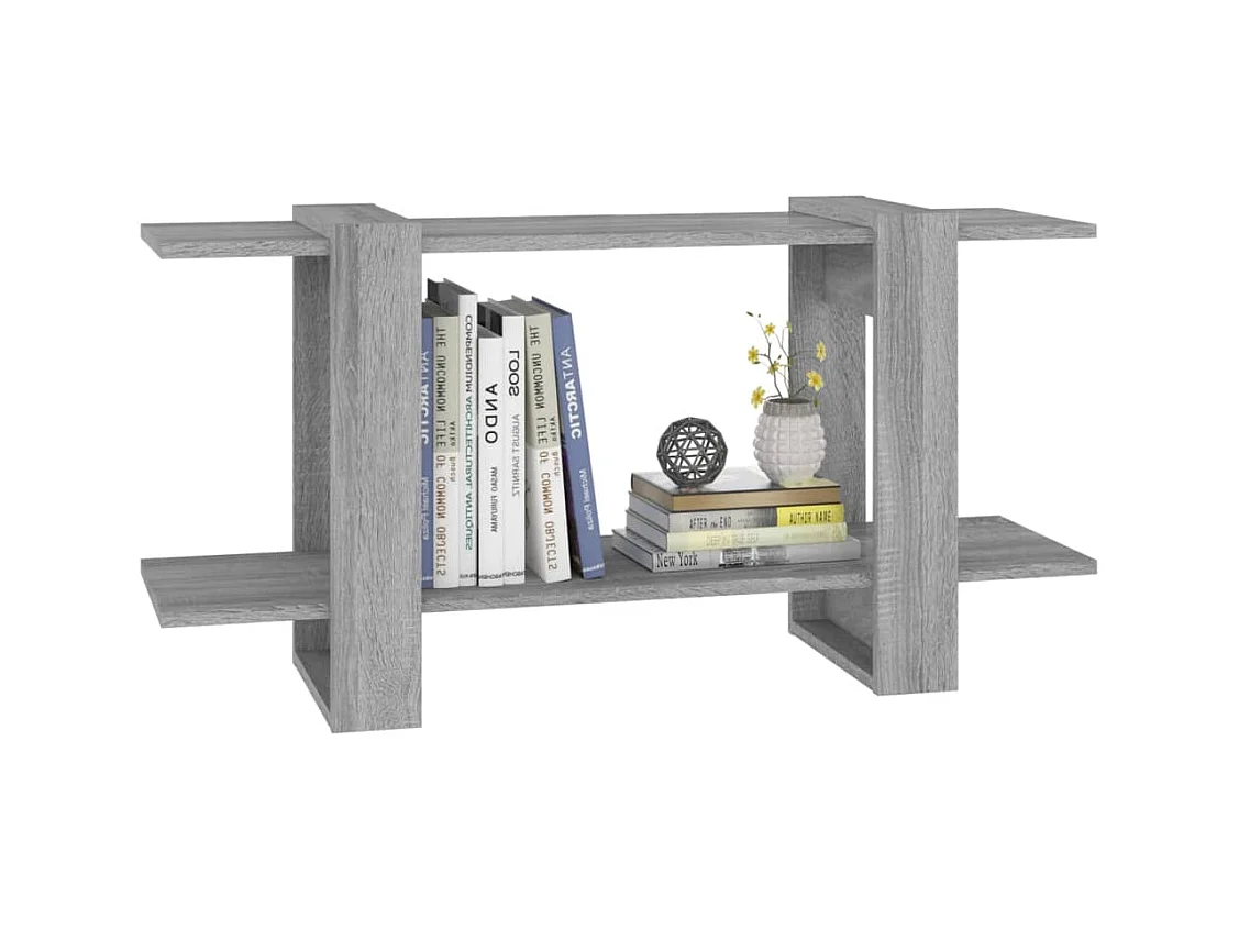 Bibliothèque | Etagère de rangement | Meuble de rangement Sonoma gris 100x30x51 cm Bois d'ingénierie