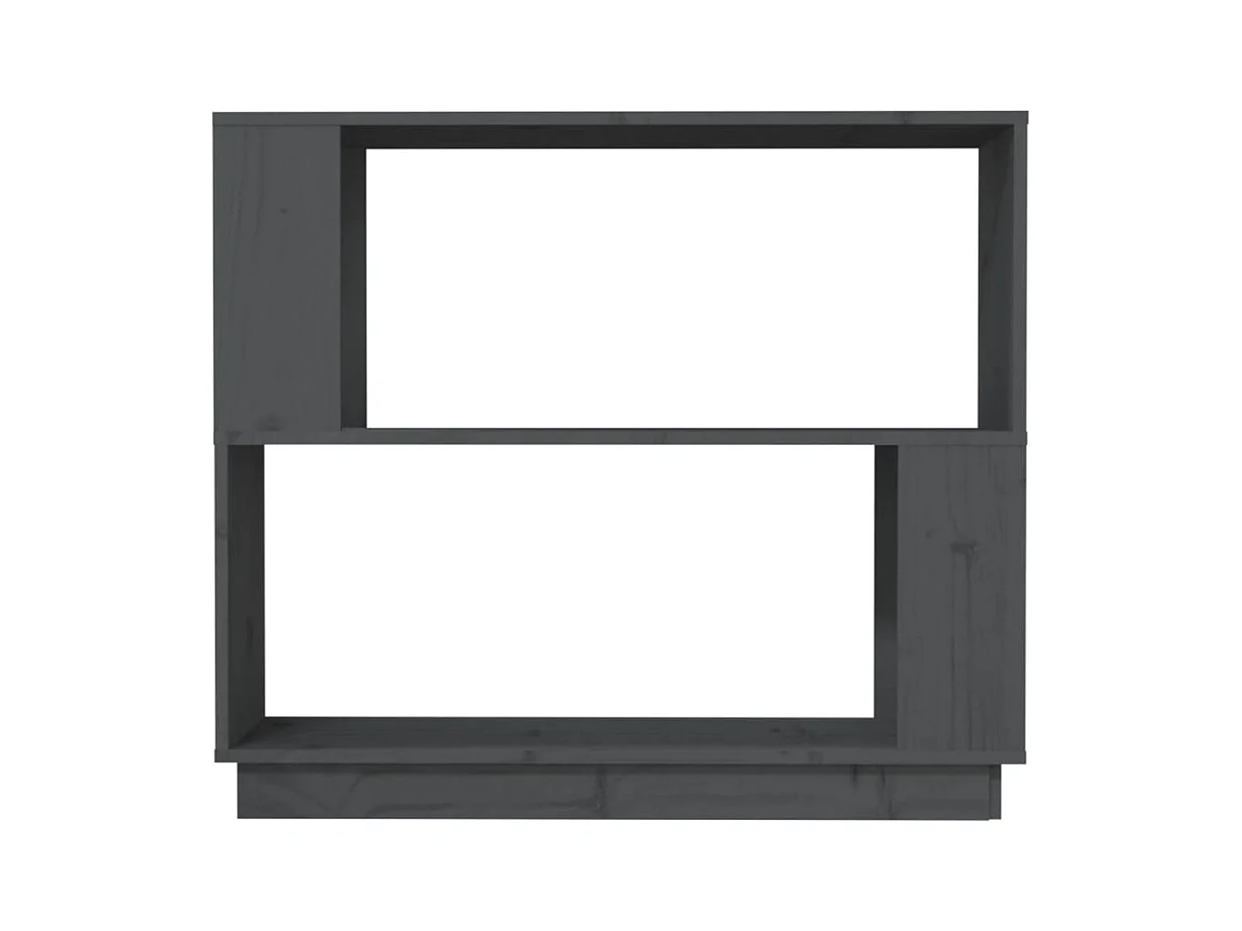 Bibliothèque | Etagère de rangement | Meuble de rangement Gris 80x25x70 cm Pin massif