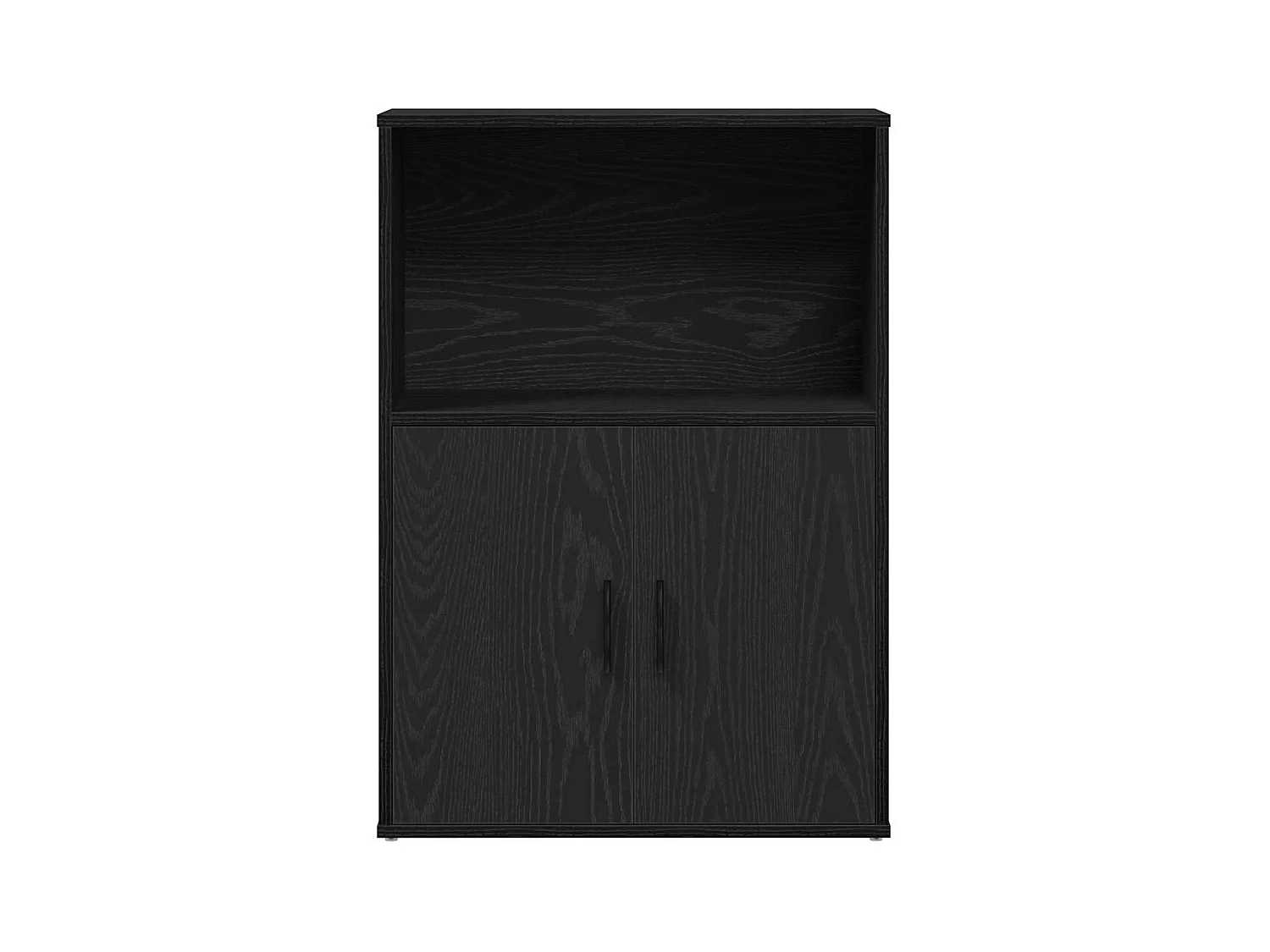 Libreria | Scaffale | Mobile di stoccaggio Rovere Nero 60x24x85 cm in Legno Multistrato